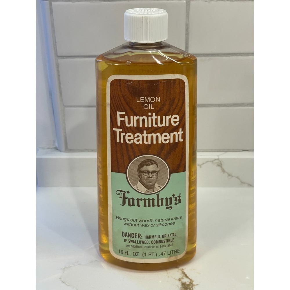 Formby's Lemon Oil Treatment Wood Furniture Clean 16 fl oz New Old Stock